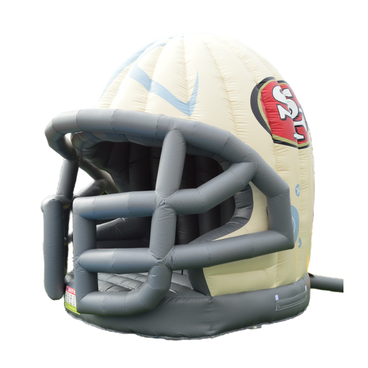Inflatable 49ers football helmet bounce house rental in Hanford and near by