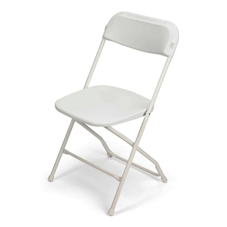 White folding chair rental in Hanford