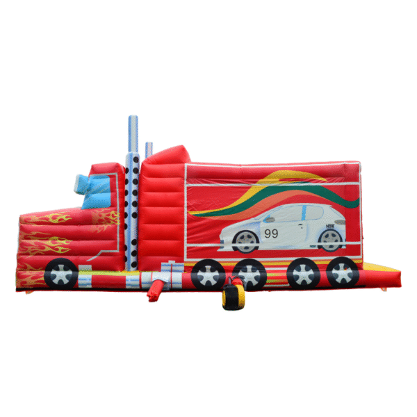 Semi Truck Obstacle Course Rental in Hanford 30 Ft Inflatable